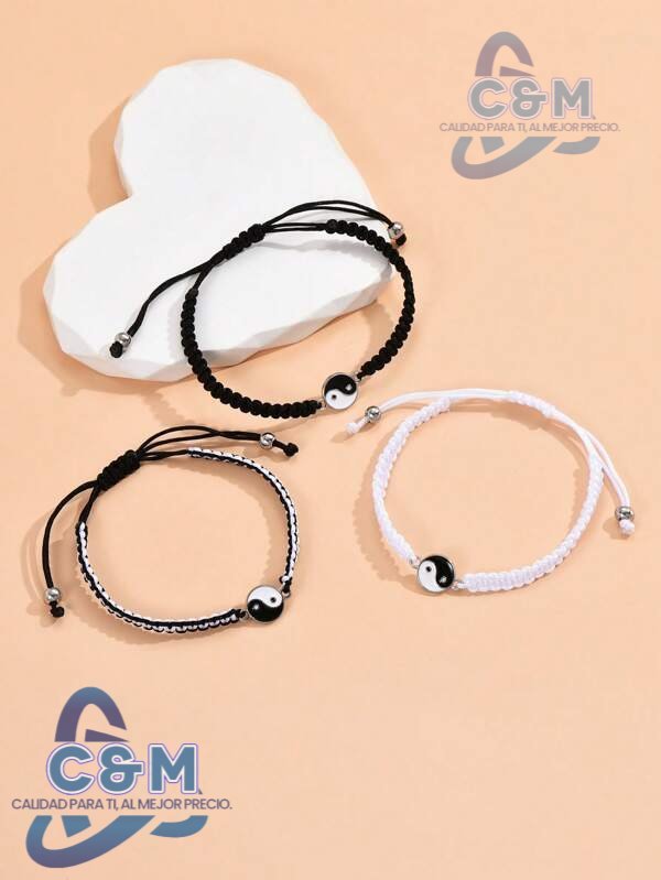 Pulsera para 3 Yin Yang P57